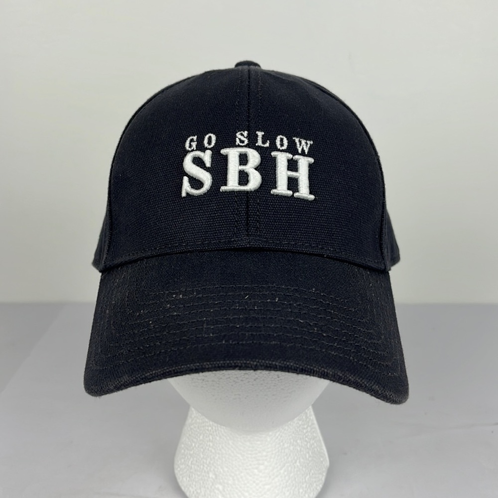 Mackeene, “go slow SBH” St. Barths navy baseball cap